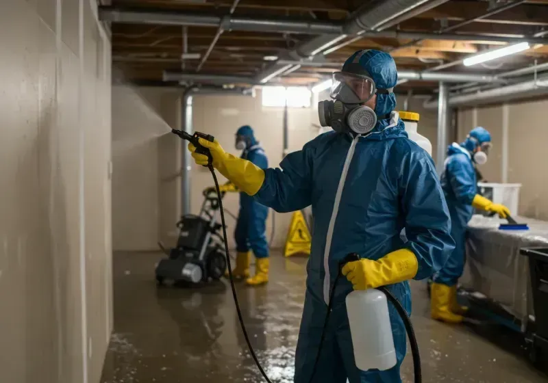 Basement Sanitization and Antimicrobial Treatment process in Lake Providence, LA